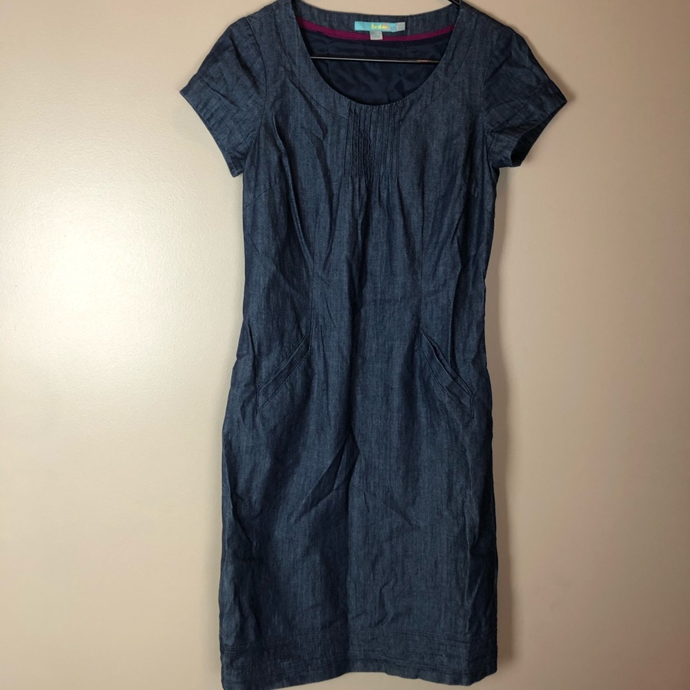Boden Jean Dress Womens Size 4 Long